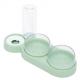 500ml Plastic Automatic Pet Feeder Bowl Raised Stand Double Bowl Pet Feeder