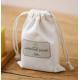 White Canvas Geological Sample Bags / Small Drawstring Bags For Oil Core Packing