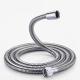 150cm Stainless Steel Shower Hose , Chromed Flexible Shower Hose With Brass Nut