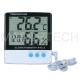 HTC-2 outdoor and indoor used humidity and temperature meter with probe and clock