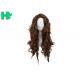 Curly Colorful Long Synthetic Wigs Non Remy Hair Ventilate Comfortable