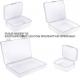 Mixed Sizes Rectangular Empty Mini Clear Plastic Organizer Storage Box Containers With Hinged Lids For Small Items