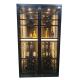 Custom Black Metal Stainless Steel Wine Cabinets Constant Temperature 12 To 18 Celsius