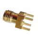 OEM CNC Machined Brass Electronic Parts SMA Antenna PCB Connector
