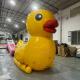 Customized Swimming Inflatable Floating Yellow Duck Airtight Big Inflatable Duck Boats With Seat