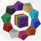 Sintered Neodymium Iron Boron Neo Cube Magnetic Balls 216pcs