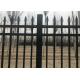 Crimped Spear Top Hercules Security Fencing Panels Residential 4 Horizontal Rails