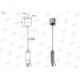 Ø1.5 * 3000 MM SS Wire Light Hanging Kit Adjustable For Linear Light Suspension