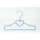 Heart-Shaped Notched Shoulders Eco Friendly Durable Chrome Wire Hangers