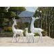 Painted Surface Garden Animal Statues Stainless Steel Garden Ornaments