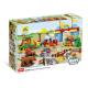 Children's educational toys assembled Lego-style building blocks of particles Happy zoo