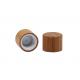 Bamboo Covered Plastic Screw Cap With Insert For Bottles 24mm