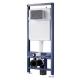 High-Performance White Tank With Blue Frame Inclosed Toilet Cistern Gravity Flush