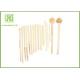 Eco Disposable Wooden Coffee Stirrer Sticks / Wooden Swizzle Sticks For Cafe Bar