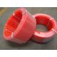 Pu Cord Polyurethane O Ring Cord Round Belt Rough Smooth Orange Color For Ceramic Tile Conveying
