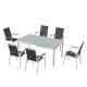 1.2mm Thickness Aluminum Tube Extendable Outdoor Table Chairs