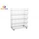 Folding Steel Stackable Wire Drawers Colorful Durable Wire Stacking Bins