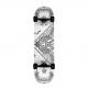YOBANG OEM Punked Skateboards Bandana White Complete Skateboard - 7.75 x 32