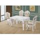 Noble Classical Solid Marble Dining Table , Restaurant Dining Table
