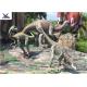 Realistic Rubber Outdoor Dinosaur Statues For Plaza Remote Control