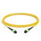 2m (7ft) 12 Fibers Female to Female MTP Trunk Cable Polarity B Plenum (OFNP) OS2 9/125 Single Mode