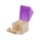 Purple White Cake Cardboard Box Matte Lamination With Custom Logo Color