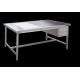 Hospital Stainless Steel Medical Table , Dressing Inspection And Package Table With Light