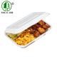Bio Two Compartments Bagasse Clamshell Box Eco Friendly Takeaway Food Containers