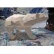 Polish Fiberglass Polar Bear Store Window Decorations For Winter Season