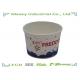 Healthy Disposable Paper Ice Cream Cups with Transparent Dome Lid