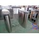 Biometric Barcode Ticket Metro Flap Barrier Gate For Access Control