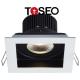Die Casting Alu Fireproof COB White Square LED Downlights With Radiator Recessed Spot Light