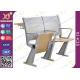 University Steel Book Holder Lecture Room Seating With Writing Desk