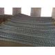 Aluminized Spiral Chain Link Perimeter Fencing System Top Ended with Barbed Wire