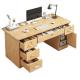 Modern Luxury PANEL Wood Style Executive Desk for Customized Colors and End Office