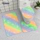 Microfiber Entrance Rugs Indoor Fluffy Fabric PU Backing Floor Mat Foot Mat Bathroom Mat Set