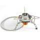 Stainless and Copper Mini Gas Stove for Camping 0.370kg Gross Weight Foldable Design