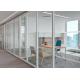 Relocated Reusable Acoustic Glass Office Partitions Panel Hooked Partition System