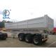 ISO CCC   3 Axles Equipment Tipper Semi Trailer Trucks Dumper Trailer 80T - 100T