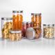 Snacks Dried Fruit Kitchen Storage Clear Plastic PET Jar With Lids