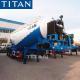 TITAN 3 axles 30CBM~40CBM Bulk transport  Aluminum dry powder  cement bulk trailer  cement silo trailer