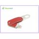16GB / 32GB Leather USB Flash Disk , Rectangle Memory Pen Drive