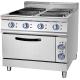 380V-415V Voltage Electric Commercial Cooking Range with Square Hot Plate and Oven