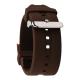 SHX Replacement Rubber Watch Strap , 24mm Brown Silicone Watch Band