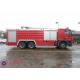 High Capacity Pumper Stainless Steel Water Tanker Fire Trucks Power 265KW