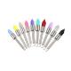 Tapered Latch Type Teeth Polishing Brush Metal Material With Multi Colors