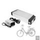 14.5Ah 36V Lithium Battery For Electric Bikes Silver Rear Rack Rechargeable