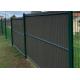 Outdoor Decorative 3D Panel Welded Wire Mesh Fence Privacy Garden Fence with Plastic PVC UV Slat