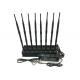 High Power Cell Phone Signal Jammer , Cell Phone Blocker Jammer Eight Antennas