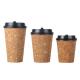 Cork Take Away Paper Cup 420ml 500ml Commercial Kraft Paper Coffee Cup